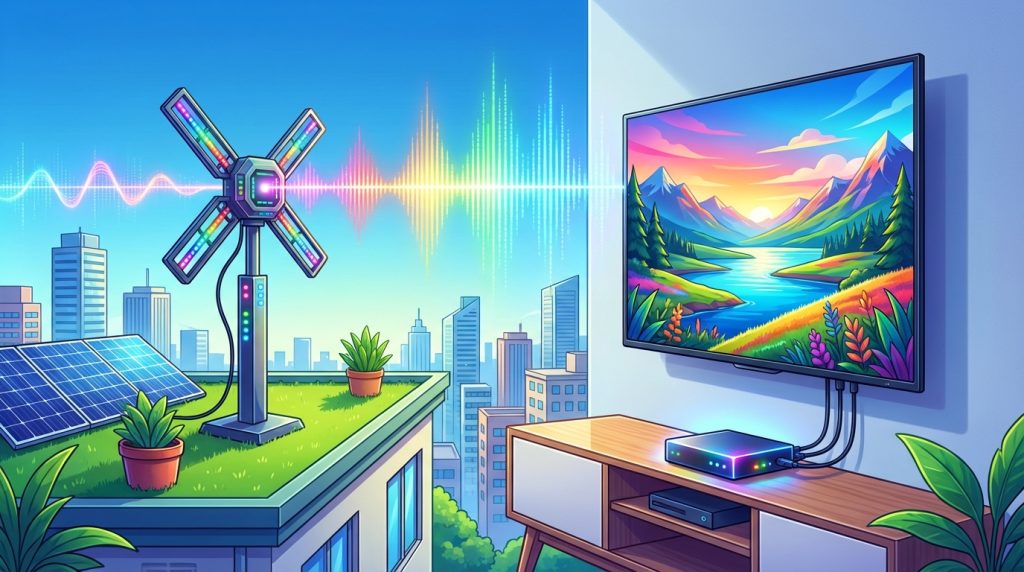 scopri come funziona la televisione digitale terrestre e quali vantaggi offre, tra cui una migliore qualità dell'immagine, più canali disponibili e servizi interattivi per un'esperienza televisiva avanzata.