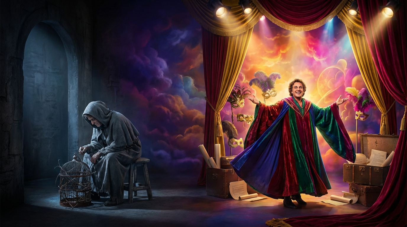 scopri il viaggio di rinascita personale attraverso il teatro in "oltre. io prima, me dopo", un'esperienza emozionante che esplora l'evoluzione dell'io.