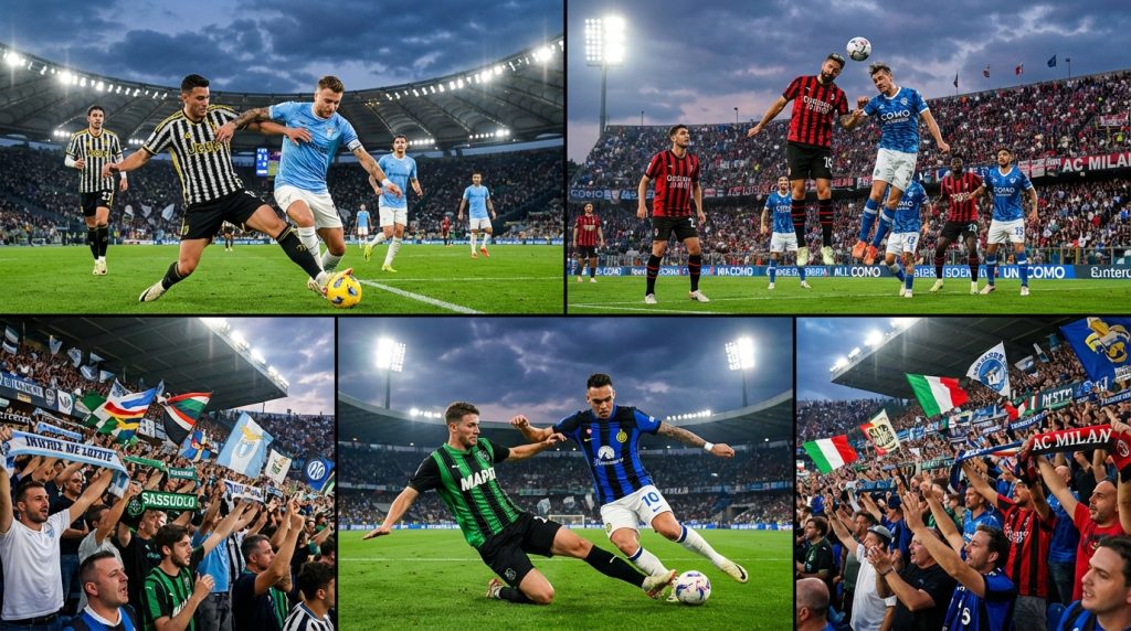 guida completa per seguire in diretta streaming e tv tutte le partite della serie a: juventus-lazio, milan-como, sassuolo-inter e gli altri match della giornata. non perdere nemmeno un gol!